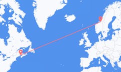 Flights from Saint John to Trondheim