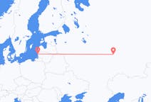 Flyg från Palanga, Litauen till Kazan, Ryssland