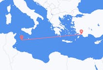 Fly fra Lampedusa til Dalaman