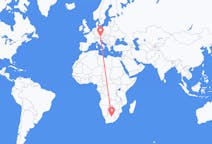 Loty z Kimberley, Przylądek Północny, Republika Południowej Afryki do Salzburg, Austria