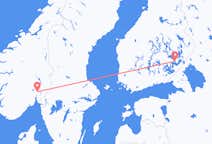 フィンランドのサヴォンリンナから、ノルウェーのオスロまでのフライト