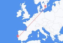 Vluchten van Karlskrona, Zweden naar Lissabon, Portugal
