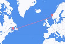Flyreiser fra Les Îles-de-la-Madeleine, Quebec, Canada til Bergen, Norge