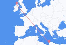 出发地 利比亚出发地 班加西前往北爱尔兰的德里的航班