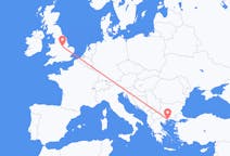 Flights from Kavala, Greece to Nottingham, England
