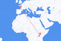 Flyg från Kisumu till Bordeaux