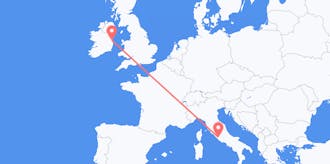 Flights from Ireland to Italy