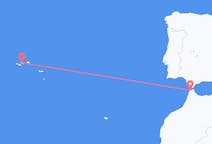 Flights from Tangier, Morocco to São Jorge Island, Portugal