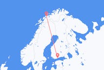 Flyg från Tromsø, Norge till Helsingfors, Finland