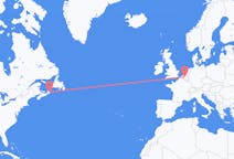 Flyreiser fra Sydney i Nova Scotia, til Brussel