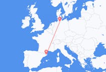 Flyreiser fra Girona, Spania til Hamburg, Tyskland
