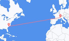 美国出发地 默特尔比奇飞往美国目的地 都灵的航班