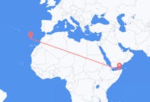 Flyg från Bosaso, Somalia till Funchal, Portugal