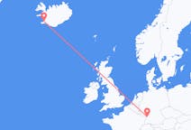 Flyg från Reykjavík, Island till Karlsruhe, Tyskland