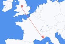 Flyg från Birmingham, England till Nice, Frankrike