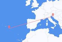 Flights from Santa Maria Island, Portugal to Rijeka, Croatia