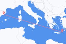 Flights from Kasos, Greece to Barcelona, Spain