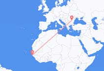 Flyreiser fra Ziguinchor, Senegal til București, Romania