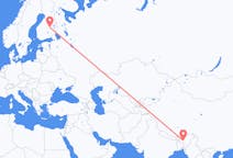 Flights from Guwahati, India to Kuopio, Finland