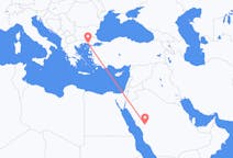出发地 沙特阿拉伯出发地 麦地那目的地 希腊亞歷山德魯波利斯的航班