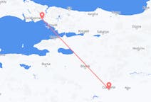 Vols depuis la ville d'Istanbul vers la ville d'Eskişehir