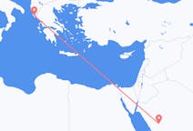Flights from AlUla, Saudi Arabia to Corfu, Greece