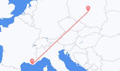 Voos de Toulon, França para Łódź, Polônia