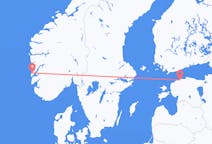 Flyg från Tallinn till Stord