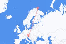 Рейсы из Любляны, Словения в Киркенес, Норвегия