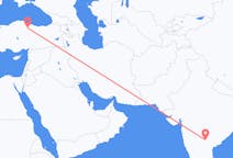 Flyg från Hyderabad till Amasya