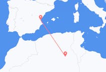 Flyg från Hassi Messaoud, Algeriet till Valencia, Spanien