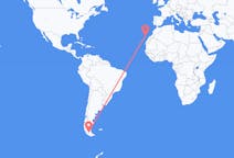 Loty z Punta Arenas, Chile do Santa Cruz na Teneryfie, Hiszpania
