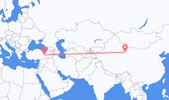 Loty z Dunhuang, Chiny do Elazığ, Turcja