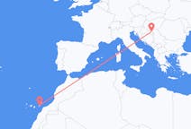 Flyrejser fra Osijek, Kroatien til Ajuy, Spanien