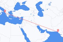 Flug frá Karachi til Korfú