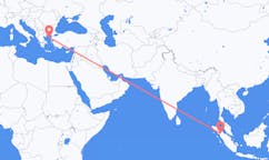 Flyrejser fra Siborong-Borong, Indonesien til Lemnos, Grækenland