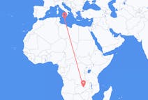 Flyrejser fra Ndola, Zambia til Malta, Malta
