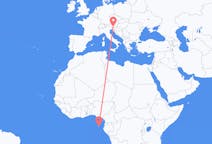 Vluchten van Sao Tomé, Sao Tomé en Principe naar Klagenfurt, Oostenrijk