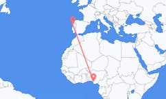 出发地 尼日利亚瓦里目的地 葡萄牙波尔图的航班
