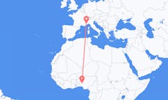 Flyreiser fra Ilorin, Nigeria til Cuneo, Italia