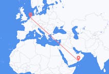 Flights from Salalah, Oman to Amsterdam, the Netherlands