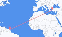 Flights from Cayenne to Izmir