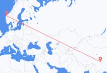 Flights from Chengdu to Volda