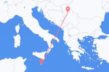 Vluchten van Malta naar Belgrado