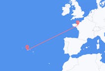 Flights from Horta, Azores, Portugal to Rennes, France