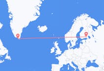 Flights from Nanortalik, Greenland to Lappeenranta, Finland