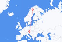 Flights from Gällivare to Ljubljana
