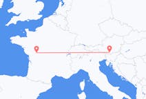 Flights from Poitiers, France to Klagenfurt, Austria