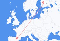 Flyg från Tammerfors, Finland till Zaragoza, Spanien