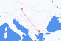 ギリシャのから カヴァラ、オーストリアのへ ウィーンフライト